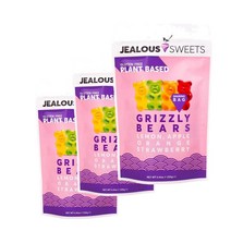 젤러스 스윗 레몬 애플 오렌지 딸기 젤리 그리즐리 베어 125g 3팩 Jealous Sweets Grizzly Bears