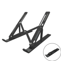 프래밀리스 휴대용 접이식 노트북 거치대, 블랙