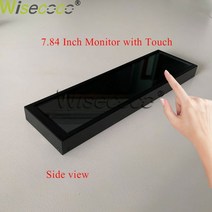 포터블모니터 커브드모니터 qhd모니터 보조모니터 듀얼모니터 휴대용 모니터 7.9 인치 400x1280 tft lcd 디스플레이 windows raspberry pi bar 광고, 터치 모니터