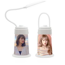 블랙핑크 굿즈 선물 야간라이트 기능 독서등 USB충전 휴대용 포토카드 LED 등, 포토카드 LED조명, 리사 05