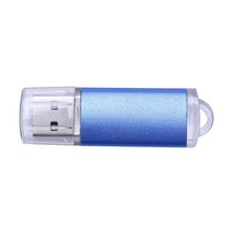 기가 바이트 USB 2.0 플래시 U 디스크 블루, 보여진 바와 같이, 하나