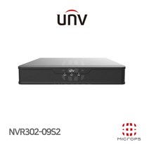 [유니뷰] 800만화소 IP NVR CCTV 녹화기 NVR302-09S2 9채널 [POE미지원]