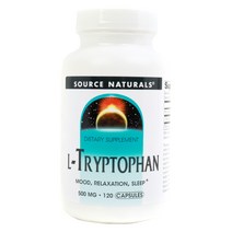 소스내츄럴스 L-트립토판 500mg 캡슐, 120개입, 1개