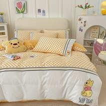 침대이불세트 침구세트 캐릭터 순면 K Q SS 홑이불 커버 시트커버 베개잇 기숙사 겨울 사계절