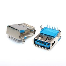 10pcs 9pin USB 3.0 여성 PCB 보드 DIP 유형 직각 구부러진 피트 USB 커넥터, 10개