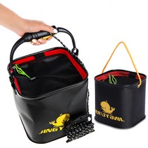 낚시 살림통/EVA 두레박/캠핑/밑밥/물통/살림망/캠핑, 24형 살림통M(블랙)