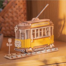 로보타임 3D 우드퍼즐 빈티지 클래식 시리즈 클래식카 클래식 마차 클래식 궤도전차, 클래식 궤도전자