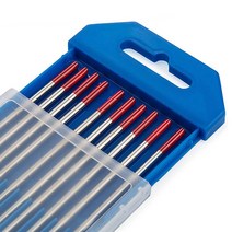 Tig 텅스텐 용접 전극아르곤 아크 용접봉 전극 WC20 WT20 WP20 WL2010 개 세트, 01 red, 05 3.0mm