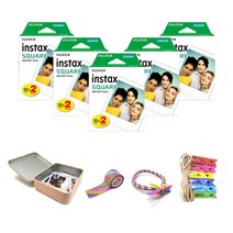 인스탁스 스퀘어 카메라필름 100p + 구성품 랜덤발송, 1세트