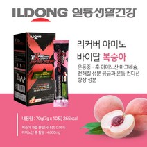일동 에너지젤 파워젤 6가지맛 마라톤 자전거 수영 헬스, 1box, 일동아미노워터 복숭아(10포1박스)