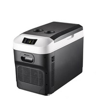 차량용 아이스박스 15l 자동차 홈 미니 냉장고 휴대용 dc12-dc24v 영국 식품, 블랙 us 플러그