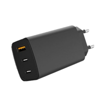 WATT GaN PD3.0 PPS 65W 초고속 미니 3포트 멀티 C타입 충전기, WATT PD 충전기 65W 블랙