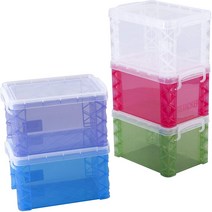 Super Stacker (1) 4 x 6 Inch Index Card Box Assorted Colors 1 Box, 1