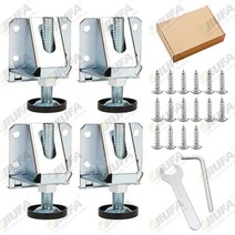 조절좌 까치발 높이조절볼트 가구 수평 고정 도어 좌, [아연도금]8cm너트