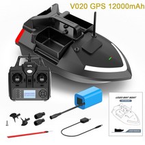 선외기 요트 엔진 모터 낚시 미끼 보트 원격 제어 듀얼 어군 탐지기 적재 자동 크루즈 리턴 루트 보정, 05 V020 GPS 12000mAh