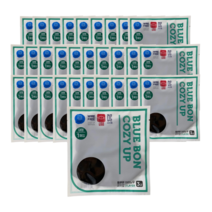 블루본 아이노우 코지업 대형 스트랩 일체형 마스크 블랙 30매