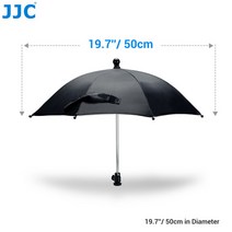 JJC-카메라 우산 Ajustable 볼 헤드 핫슈 레인 커버 양산 캐논 R5 R6 R7 니콘 소니 ZVE10 A7III A7 IV, 02 XL 50cm, 한개옵션1