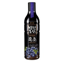 백년동안 흑초 블랙블루베리, 900ml, 8개입
