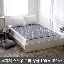 겨울 전기매트 무자계 싱글 스노우트리 1인용 담요, 100cm x 180cm