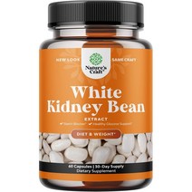 White Kidney Bean 흰강낭콩 파세올라민 탄수화물 컷팅 60캡슐 Natures, 상품선택