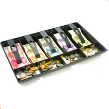 지폐계수기 카운터기 돈세는기계 money counter case hard case for store 9 box new classify store 캐셔 서랍 상자 40 4x24, 검은색