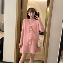 임산부출근룩 겨울 니트 미니 원피스 예쁜 직장맘옷 임부복 임신복 오피스룩 데일리룩