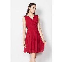 여성의류원피스 장미꽃 MEIERME 전문점 스타일리쉬 레드 누에실 미디롱 민소매 점프슈트 1709325698