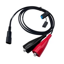 새로운 PDL 라디오 전원 케이블 호환 트림블 GPS GNSS A01916 RTK 측량 케이블 2 핀 + 퓨즈 + 악어 클립