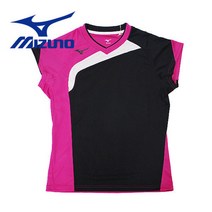 [미즈노 아웃도어・등산 셔츠] 배구복 브레이커셔츠 반팔 전일본 여자 착용 슬림핏 슬림핏 남녀공용 V2ME8002