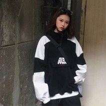 캐주얼 오버핏 시보리 기모 긴팔 여자집업 골핑 경량