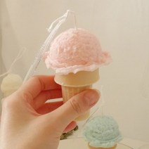 [바보사랑] 소르베 아이스크림 캔들, 색상:민트 / 향:라임바질＆만다린
