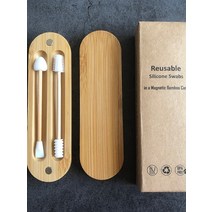 면봉 수정 메이크업 클렌징 긴면봉 두피 스켈링 솜방망이Bioddegradab 목화 싹 대나무 귀 면봉 재사용 가능, 13 Model14 bamboo stick