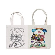신밧드몰 컬러링 에코백 구름그네 - 에코백 만들기 패브릭마카 패브릭아트 그리기에코백 DIY 집콕놀이