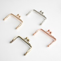 [울클럽]사각 구슬 프레임 4size 뜨개 파우치 가방 클러치 프레임 부자재 코바늘, L_실버