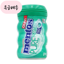 멘토스 슈가 프리 껌 퓨어 스피어민트 50개입 남성토스, 1개, 1개