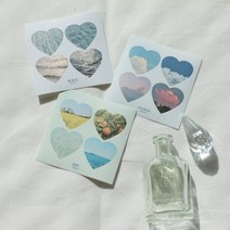 갓샵 다꾸 하트 스티커 4pcs 5장 세트, 11.Cloud