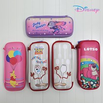 디즈니 캐릭터즈 2단 토이스토리 곰돌이푸 포키 랏소 주디 입학 졸업 하드케이스 파우치 필통, 2.포키