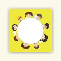 피에스준 예쁜 떡메모지 디자인 모음 메모지, 1개, 떡메 021. 키즈라운드 디자인