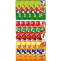 글리코 PRETZ 프레츠 프리츠 사라다맛 토마토맛 시오버터맛 3종 15개