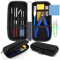 건프라 용구 goreson 프라모델용 공구 입문 툴 세트 14점 니퍼 프라모델용 공구 초보자 얇은 블레이드 크래프트 수납 케이스 툴, 블루