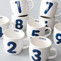 로코 숫자 미니머그 (블루), 넷(4)