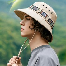 [랄라닷] 남녀 등산모자 캠핑모자 자외선차단모자 비치 여름 챙 모자 부니햇, 베이지