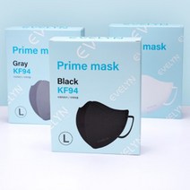 에블린 박서준 KF94마스크 신제품 프라임 PRIME, 대형, 그레이 50매