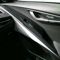 [포원] 기아 디올뉴 니로 윈도우 도어 패널 카본 스티커 몰딩 랩핑필름 스크래치방지 커버 SG2 차량용품, 02. 윈도우 열선무 - 헤어라인실버(무광)