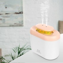 EZ 대용량 듀얼 가습기 LED 무드등 간절기 안전가습기 신생아 국민 숨쉬네 통세척, 핑크
