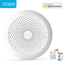 멀티 모드 메쉬 허브 2022 최신 Aqara 스마트 허브 M1S 게이트웨이 무선 Zigbee 3.0 Wifi RGB LED 야간 조, 05 Add UK plug