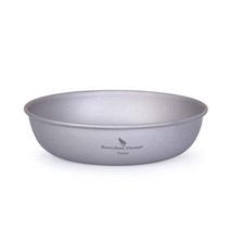 IBasingo 티타늄 팬 접시 접시 접시 휴대용 메시 가방 초경량 야외 캠핑 식기 조리기구 엉망 키트 Ti15137I, S-Ti1101T