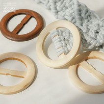 원형 벨트 버클 부자재 2타입 마크라메 재료, 벨트 버클(A TYPE-흑니켈)