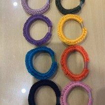 니트 머리끈 고무줄 곱창 뜨개 겨울