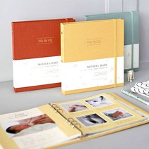 산모수첩 감사일기 육아일기 태교일기 임신다이어리 수유일지, 산모수첩(본품) + 양장노트(민트라떼)